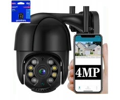 Lauko pasukama Ip Wifi kamera su priartinimu 4mp juoda