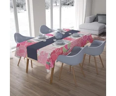 Le Jardin du Lin virtuvinis staltiesė su atsitiktiniu raštu 140 x 200 cm - sukurta ir pagaminta Turkijoje