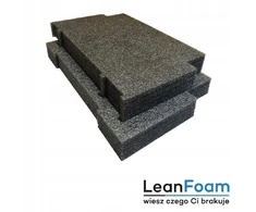 Leanfoam Grafito spalvos putplasčio įdėklas Qbrick System Pro Cart 2.0 užpildui