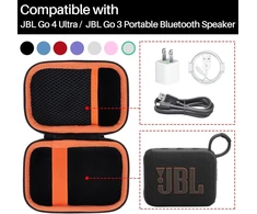 Kompiuterio kolonėlės Lebakort kietas kelioninis apsauginis dėklas, skirtas jbl go 4 / jbl go 3 nešiojamam bluetooth garsiakalbiui (raudonas)