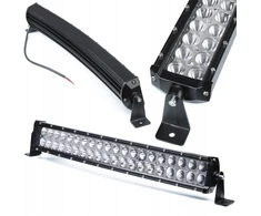 Led darbo lempa halogenas 120w 9200lm galinga curved light bar išlenktas