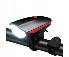 Led dviračio priekinis žibintas su usb ir garsiniu signalu