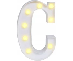 Led Raidės "c" Dekoracija 22,5 cm