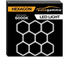 Led šviestuvas panelis garažui dirbtuvėms namams hexagon 297x307 5500-6000k