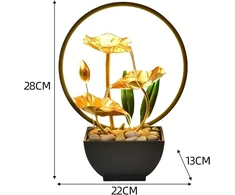 Led vidaus fontanas su apšvietimu, 28 cm