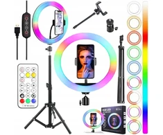 Led žiedinė kosmetinė lempa 30cm nuotoliniam mokymuisi zoom prezentacijoms