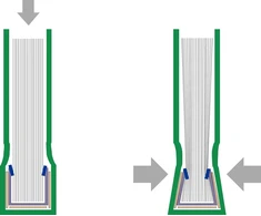 Leitz impress Bind 7.0 mm A4 kieti viršeliai - balti - 10 vnt. dėžutėje