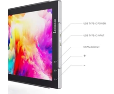 Lexibook X Mobile Pixels - Trio Max 14" nešiojamas ekrano monitorius - full hd ips 1080p usb a &amp; c - suderinamas su pc ir mac - dvigubas monitoriaus ekranas su pasukimu darbui iš namų - triomax