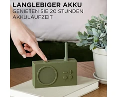 Kompiuterio kolonėlės Lexon Tykho 3 nešiojama bluetooth kolonėlė su fm radijo imtuvu, atspari vandeniui ir įkraunama baterija - juoda