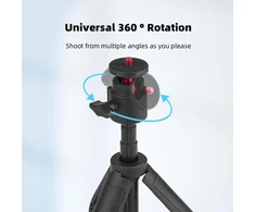 Lichifit ištraukiamas trikojis asmenukių lazda, skirtas dji osmo pocket 3 pocket kamerai, reguliuojamo ilgio prailginimo stulpas su pasukamu gimbalu, skirtas insta360 one x3/x2 veiksmo kameros laikikliui