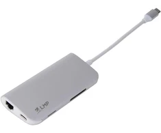 Lmp 14368 Usb-c Minidock su 8 prievadais, sidabrinis