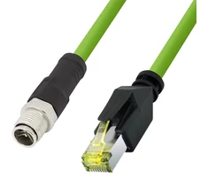 Logilink Cqm115s - M12 Cat6a pramoninis patch kabelis, Pur, M12 X-coded į Rj45, 20 m