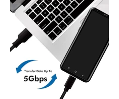 Logilink Cu0169 Usb 3.2 Gen 1x1 jungties kabelis, Usb-a į Usb-c™, juodas, 1,5 m