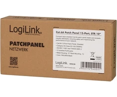 Logilink profesionalus patch panelis cat 6 A 500 Mhz, juodas
