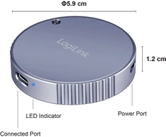 Logilink Ua0438 Ssd dėklas Usb 3.2 Gen2, 100w Pd, Magsafe
