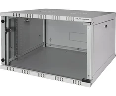 Logilink W06a40g Eco sieninis korpusas 6u (400 mm gylio), plokščias paketas (nesurinktas), 48,26 cm (19 colių) šviesiai pilkas