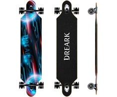 Longboard'as, 42 colių, Abec-11 guoliai, 8 sluoksnių klevo medienos kruizeris, pilnas riedlentė, iki 120 kg, su T formos įrankiu ir Pu šviečiančiais ratukais, suaugusiems, mergaitėms, berniukams, pradedantiesiems.