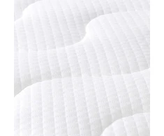 Lova Amazon Basics gelinis putų antčiužinis 7 cm - 180 x 200 cm ir paklodė su guma, mikropluoštas, tamsiai pilka, 180 x 200 x 30 cm