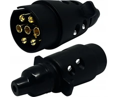 Ltc universalus 7 kontaktų 12v plastmasinis priekabos lizdo kištukas