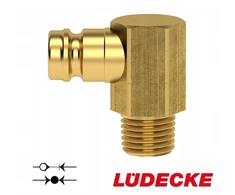 Ludecke kampinis 90° temperatūros reguliavimo kištukas Dn 6 Gz M 8x0,75 Ms - Hasco Z8
