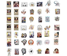Luffy lipdukai 100 vienetų lagaminui, riedlentei, nešiojamam kompiuteriui, kompiuteriui, vandens buteliams, automobiliui, paaugliams, berniukams ir mergaitėms, vandeniui atsparūs lipdukai