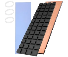 M.2 2280 aušintuvas, 70x20x2mm, varinis su grafeno danga