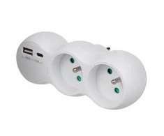Maclean Mce339 E Lizdas su 2 Usb-a/c prievadais
