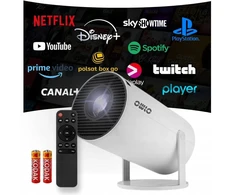 Maclean Projektorius Magcubic Owloo Led su Android Tv, Wifi, pulteliu, 130 colių, 4k Full Hd Hy300 Pro