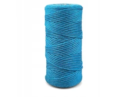 Macrame Medvilninis makramės siūlas, 2mm, 150m, mėlynas