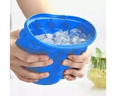 Magical ice cube maker 2in1 formelė kibirėlis puodelis silikonas ledas kubeliai