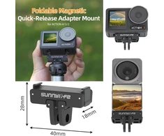 Magnetinis greito atleidimo adapterio laikiklis, suderinamas su Dji Action 4/3/2, sulankstoma adapterio plokštelės prailginimo priedai, suderinami su Osmo Action2/action3/action4