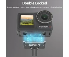 Magnetinis greito atleidimo adapterio laikiklis, suderinamas su Dji Action 4/3/2, sulankstoma adapterio plokštelės prailginimo priedai, suderinami su Osmo Action2/action3/action4