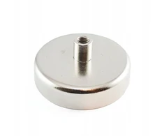 Magnetinis laikiklis D75 su M8 įvore – labai stiprus – keliamoji galia 164 kg