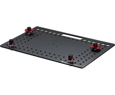 Manfrotto Tethergear Nešiojamas kompiuteris Deck, 4.8 mm storio, lengvas aliuminio nešiojamojo kompiuterio laikiklis, 46 cm x 31 cm, sūrio plokštės stiliaus, neslystantis laikiklis ir kabelių valdymas, Mltsa4301b
