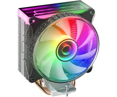Mars Gaming Mcpu-vr Juodas, Cpu aušintuvas, Dual Infinity Mirror Argb, 4 Hct šiluminiai vamzdeliai, 180w Tdp, itin tylus Pwm 12 cm ventiliatorius