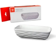 Martini Spa Il Coccio Garintuvas-oro drėkintuvas dryžuotas padėklas, baltas, vienas