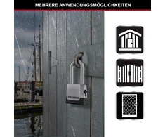 Master Lock Excell 4 skaitmenų kombinacijos 56 mm pakabinama spyna su avariniu raktu