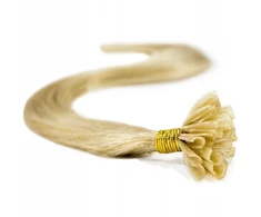 Matrix Plaukai keratinui sruogomis 100% natūralūs keratinas 50 cm šviesus blondinas 22