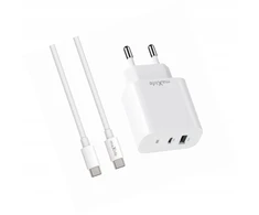 Maxlife Greitasis 30w tinklo įkroviklis su Usb-c laidu, skirtas Motorola Edge 50 Neo 5g