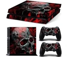Mcbazel Pattern Series Decals Vinyl Skin Sticker for Ps4 (red Skull)