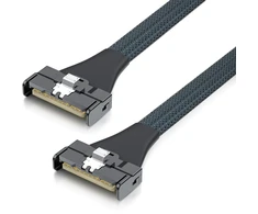 Mcio–mcio 8x kabelis, Sff-ta-1016, Mini Cool Edge Io, tiesus, Pcie Gen5, 85 omų, 0,75–0,8 m