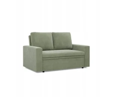 Mebligo Neo alyvuogių spalvos sofa-lova su miego funkcija, skirta mažam kambariui