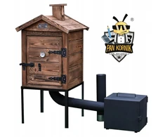 Medinė rūkykla Premium Hearth, ruda