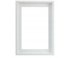 Plakatas Medinis paveikslo rėmas Chic, baltas, 100x120 cm, American Box