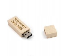 Medinis pendrive 256 Gb Usb 3.0 su graviravimu