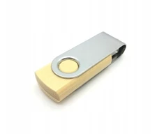 Medinis "pendrive" 8gb su graviravimu, šviesus medis
