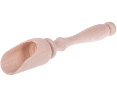 Medinis samtelis prieskoniams, matavimo šaukštas, mentelė, 11 cm