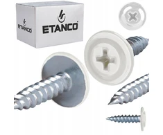 Medvaržčiai su poveržle 4,2x16 mm Ral 9010 250 vnt. Etanco Gm-s