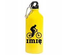Metalinis dviračio gertuvė 600 ml su vardu, dovana dviratininkui
