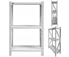 Metalinis modulinis sandėliavimo garažo dirbtuvių lentynų stovas 1200x400x2000 120x40